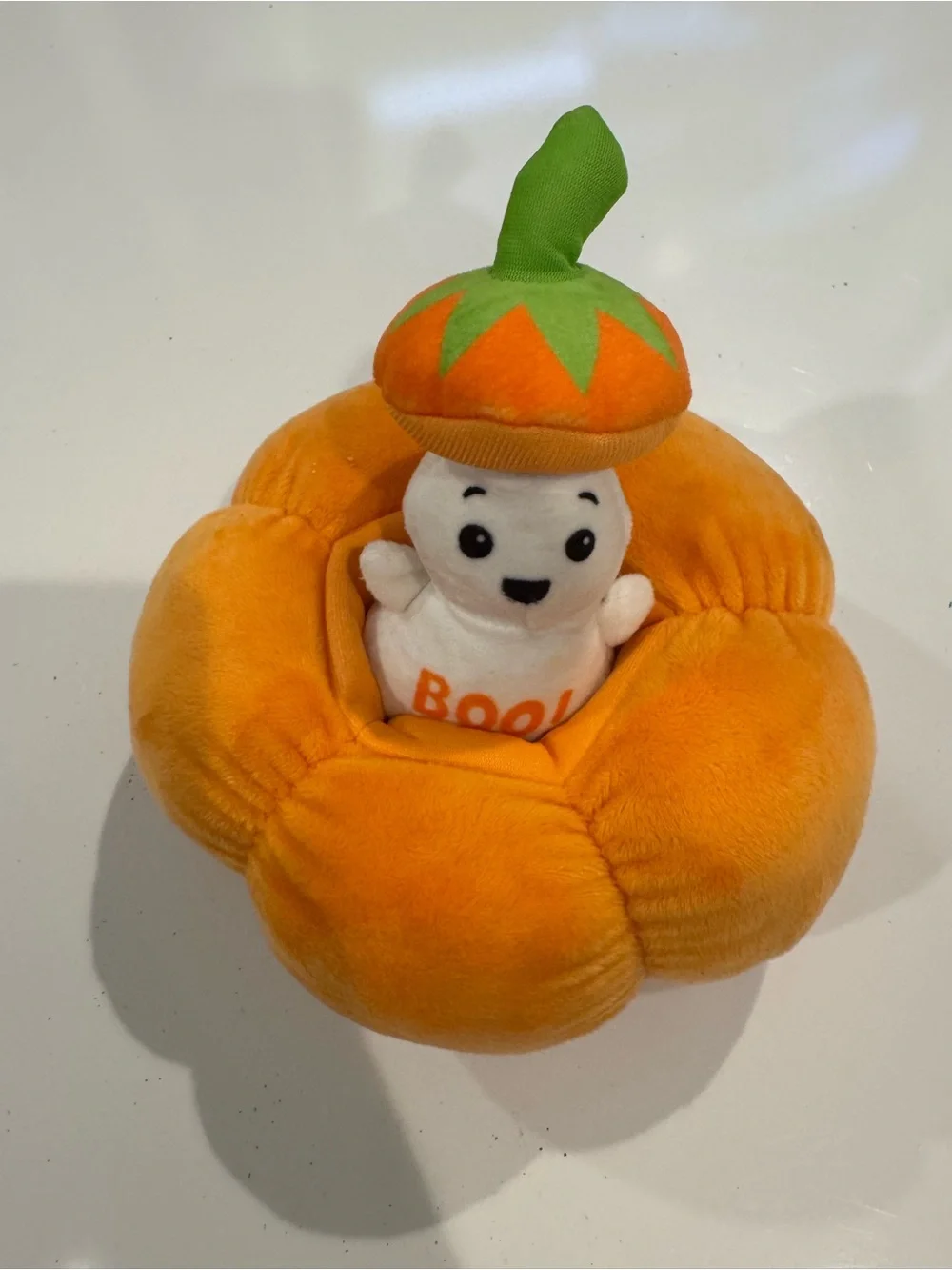 American Greetings Pumpkin Peek A Boo Ghost Plush Stuffed Doll Halloween Cute 8